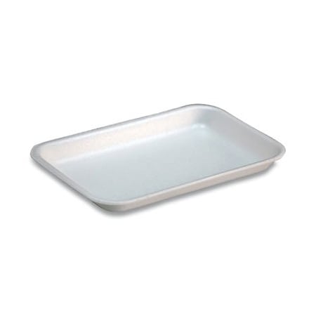 Pactiv SUPERMARKET TRAYS, #17S, 8.3 X 4.8 X 0.65, WHITE, 1000PK 51P117S